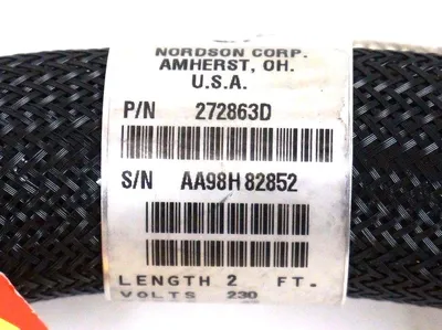 NEW NORDSON 272863D HOSE 2FT 272863