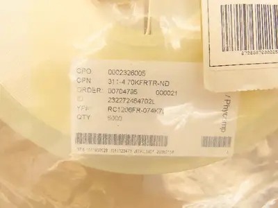 Yageo RC1206FR-074K7L Chip Resistor Tape And Reel 4.7 kOhms ± 1% 5000 Pcs