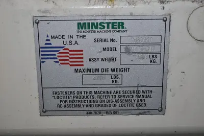 USED MINSTER MDT5-54C