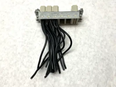 USED HARTING HOOD CONNECTOR ASSEMBLY W/ 4X 09140123001 PROTECTED MODULES