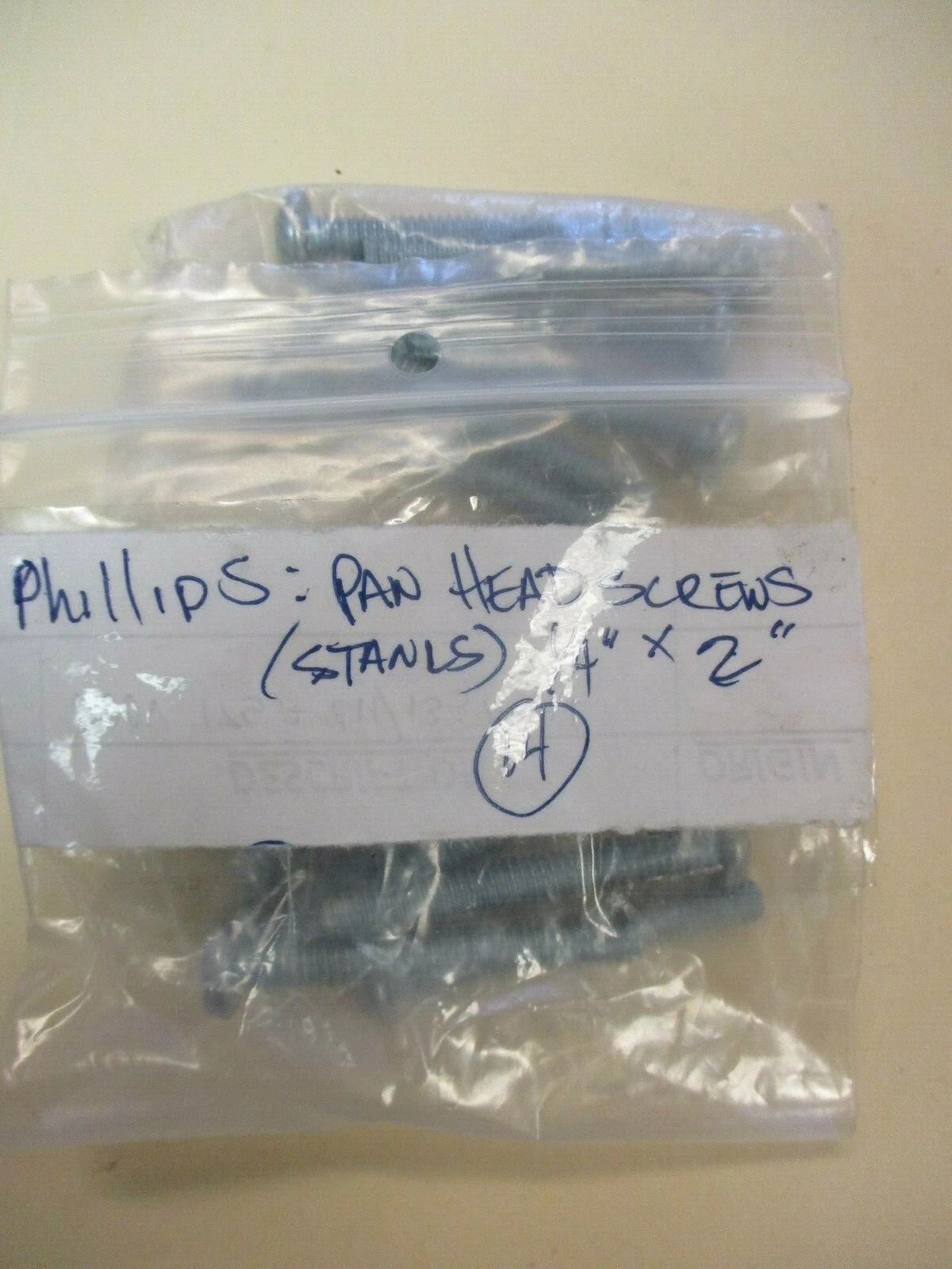 Phillips 1/4X2 Stainless Steel Pan Head Screws (QTY 14)