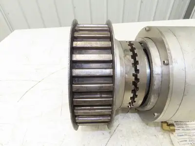 Pneumatic Air Operated Clutch Brake Shaft Mount with Belt Pulley 2" Bore