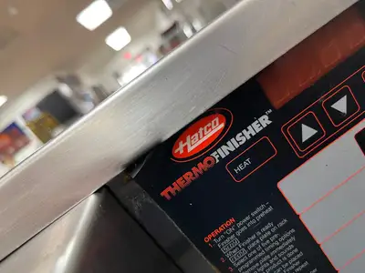Used Hatco Used Hatco TF-2005 Electric Cheese Melter Toaster Warmer Finisher 240V Salamanders & Cheese Melters Illinois US | Falcon Restaurant Supply #1376200