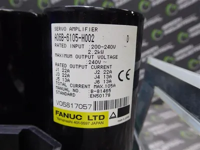 Fanuc A06B-6105-H002 Servo Amplifier RJ3iB A16B-2000-0062/06C Used