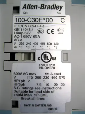 USED Allen-Bradley 100-C30EJ22C
