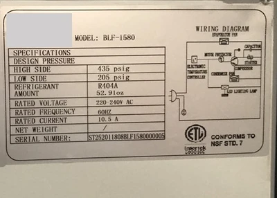 171-0022 60” Open Air Self Contained Refrigerated Curtain Merchandiser Cooler