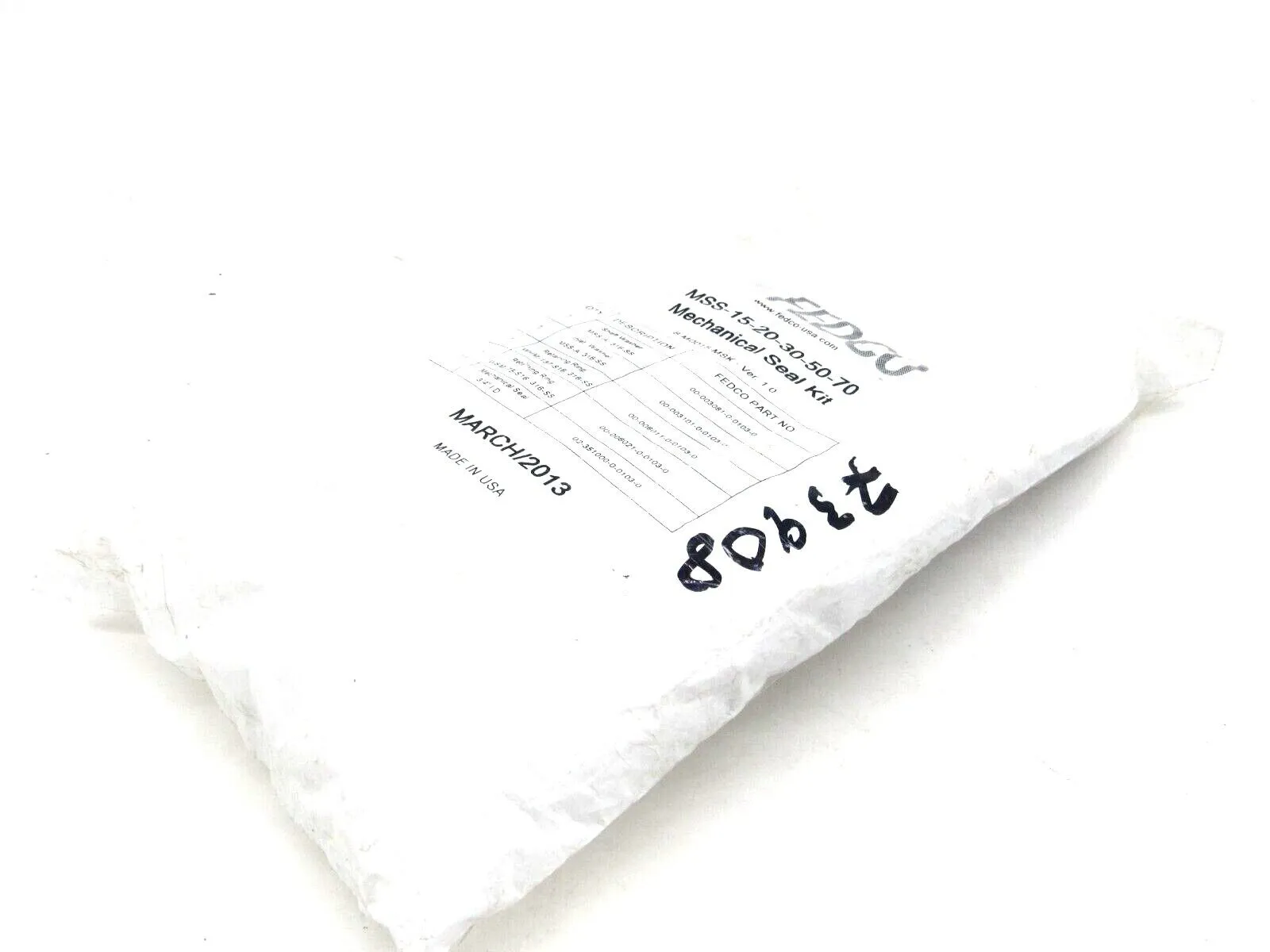 NEW FEDCO MSS-15-20-30-50-70 MECHANICAL SEAL KIT MSS1520305070