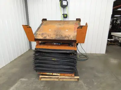 Airfloat Pneumatic Lift Tilt Table Tote Tipper 4000lbs 25° Degree 54x50" Top