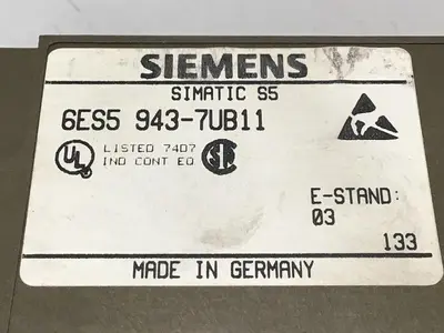 USED SIEMENS 6ES5 943-7UB11
