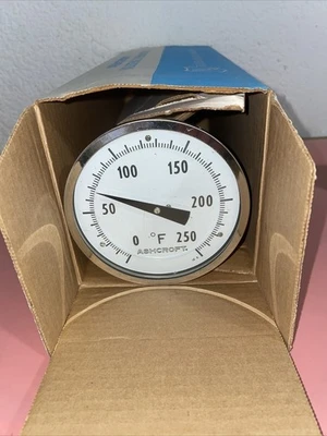 ASHCROFT BI-Metal Thermometer 5” Steam Fast Shipping +Warranty,(NIB)