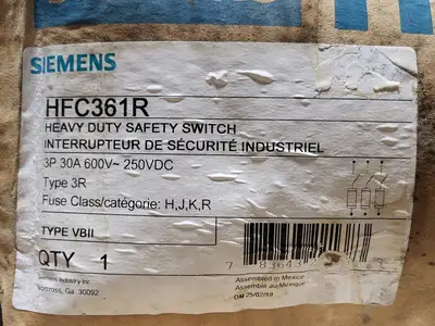 NEW SIEMENS HFC361R