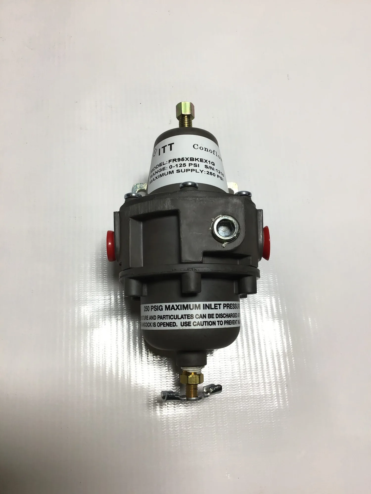 USED ITT 📏 MODEL: FR95XBKEX1G
⚡ MAX INLET PRESSURE: 250 PSIG