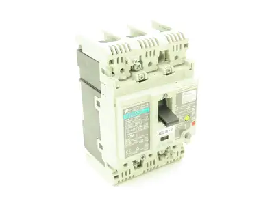Fuji Electric EW50RAGU-3P015 Earth Leakage Circuit Breaker 3-Pole 15A 100-440VAC
