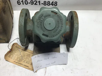 Plastic Lined Grinnell-Saunders 1 1/4 Flanged Diaphragm Valve