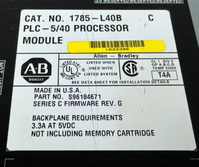 USED ALLEN-BRADLEY 1785-L40B