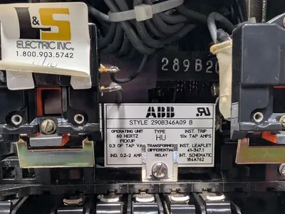 ABB 290B346A09 Type HU Transformer Differential Relay Rev. B Used