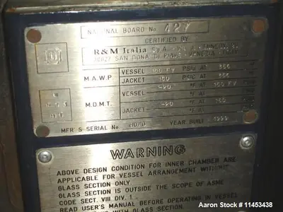 Used R&M Italia _UNKNOWN_ Reactors Illinois US | Aaron Equipment #85906