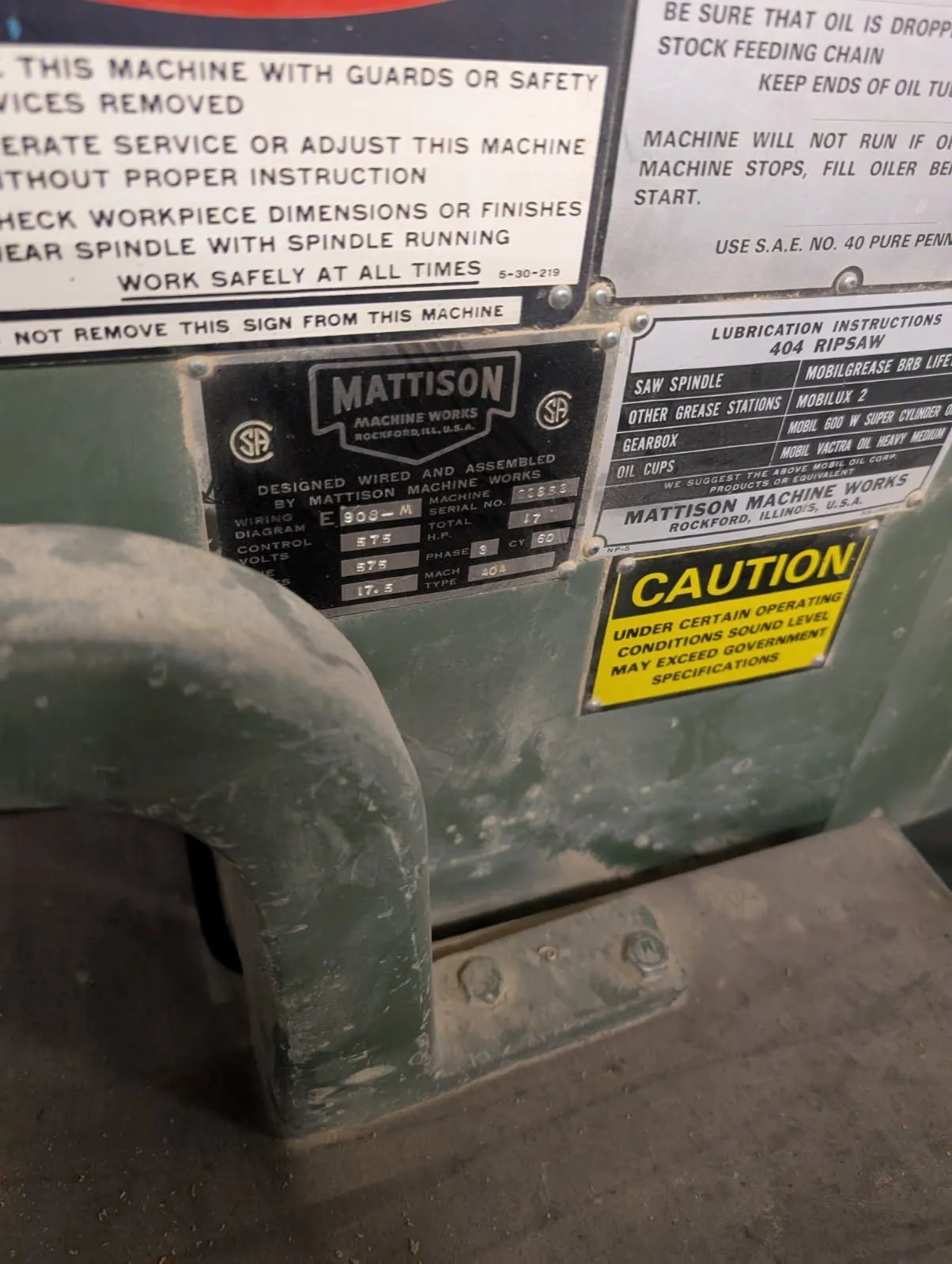 USED MATTISON 908-M
