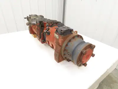 Linde AE18-03 Forklift Dual-Wheel & Motor Front Axle Assembly Off E18C-02
