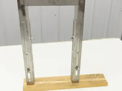8" Tabletop Conveyor Stainless Leg Support H-Stand 32"-42" Adj Height