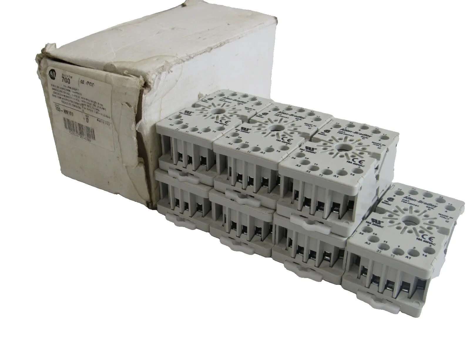 ALLEN BRADLEY 700-HN101 RELAY SOCKET 7 PCS. 700HN101 NEW, SURPLUS