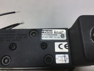Parker Schrader Bellows AL41323BJN5300B Pneumatic Solenoid Valve 150PSI 6.0Watts