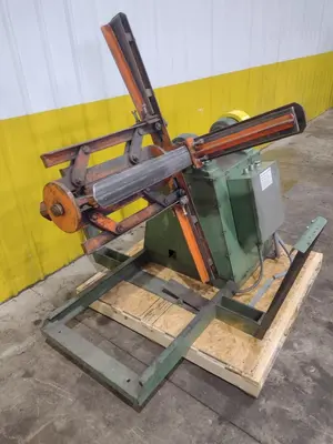 5,000 LB X 24" X 60" OD BRADBURY MOTORIZED COIL REEL UNCOILER: YOBRO #24950