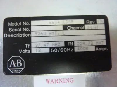 USED ALLEN BRADLEY 6604 LDSR
