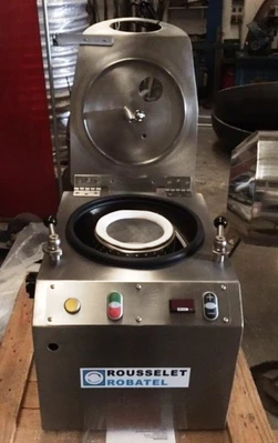 NEW: Rousselet Robatel RA 20 Vx R perforate basket centrifuge, 316L SS.