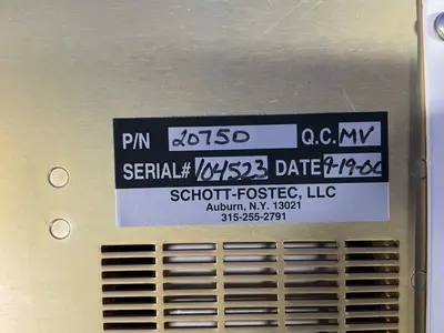Used 2000 FOSTEC 20750 Light Source Equipment Ohio US | HGR 24 #1437815