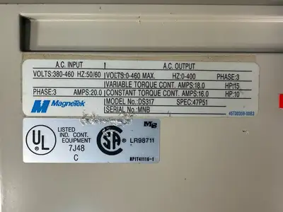 Used Magnetek _UNKNOWN_ Variable Speed Drives South Carolina US | Palmetto Automation #1484416