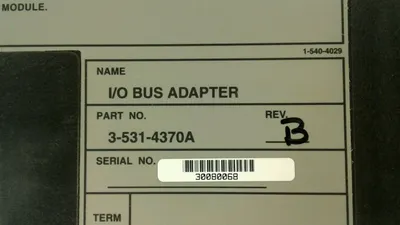Cincinnati Milacron 3-531-4370A I/O Bus Adapter Rev -B. 3C