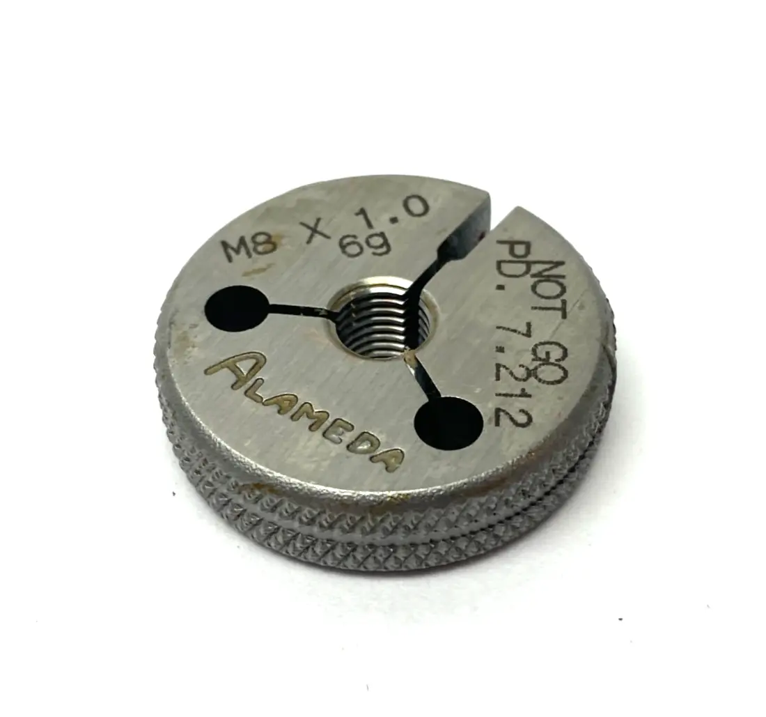 New | in-Stock ALAMEDA M8 X 1.0-6G THREADED RING GAUGE NOT GO PD 7.212 Pin & Plug Gages Michigan US | Maverick Industrial Sales #1123040