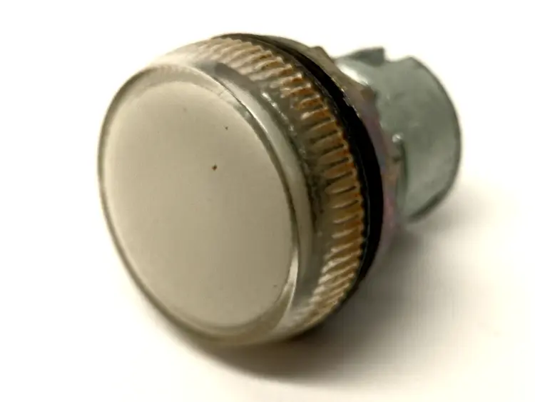 Used Allen-Bradley Pilot Light White LED Clear Metal No Contact Block 22mm Light Sources / LED Michigan US | Maverick Industrial Sales #1475303