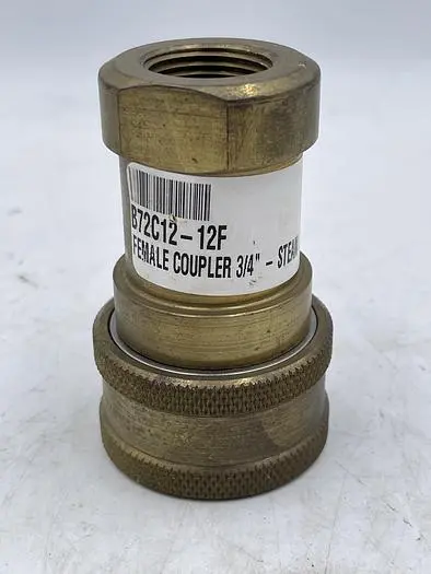 Used FEMALE B72C12-12F FEMALE COUPLER 3/4 Valves/Fittings | ND Industrial Surplus #1212547