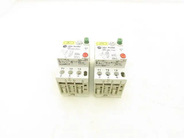 Allen Bradley 140-MN-0100 Manual Motor Starter 600V 2.5A 3 Phase Lot Of 2