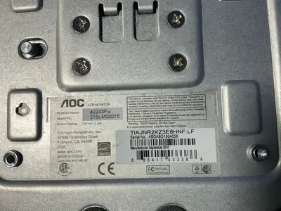 Used 2010 AOC 215LM00015 Computer Accessories Ohio US | HGR 24 #1485397