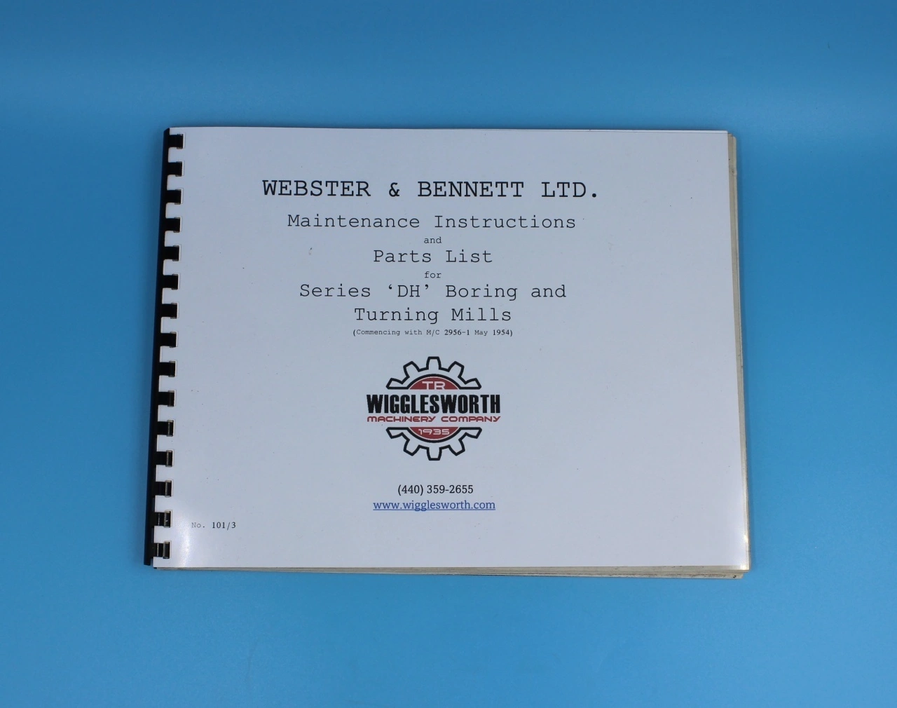 NEW WEBSTER & BENNETT DH Manual