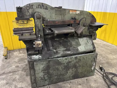 50 TON PIRANHA MODEL #P50 HYDRAULIC IRONWORKER: STOCK #23214