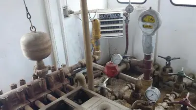 USED OILWELL S-640-5 TRIPLEX WELL SERVICING REVERSING MUD PUMP