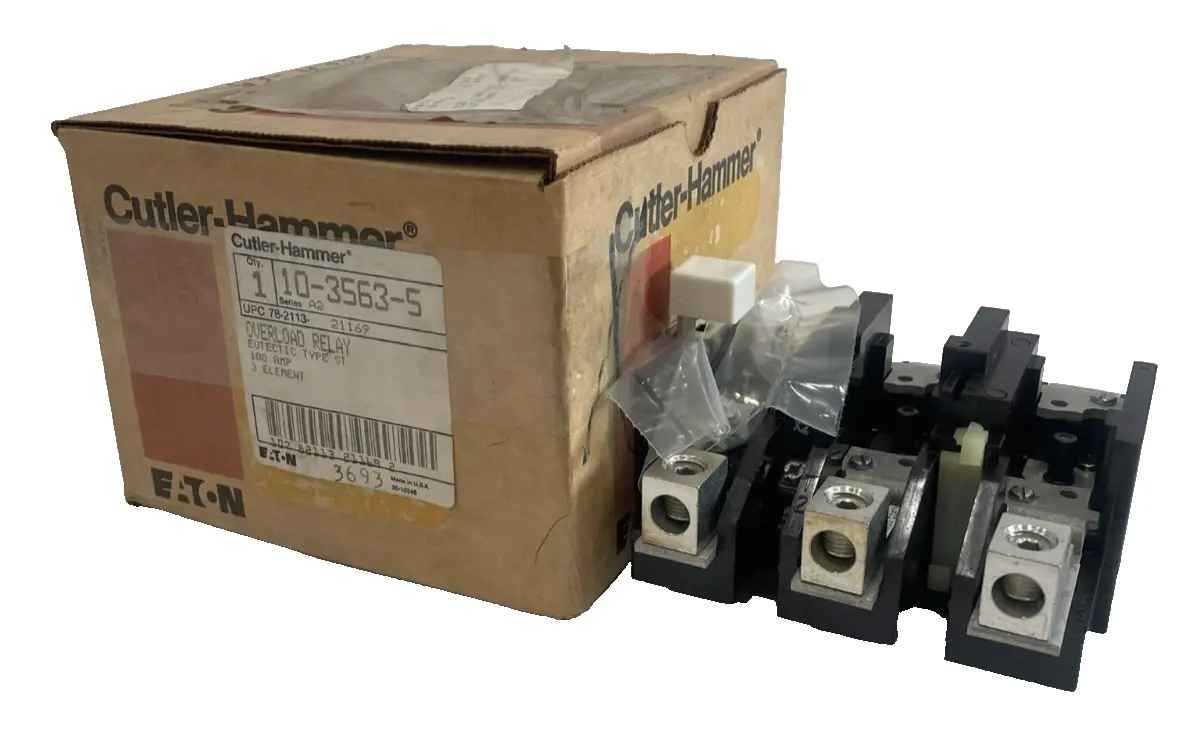 NEW CUTLER HAMMER 10-3563-5 OVERLOAD RELAY 100AMP 3 ELEMENT 1035635