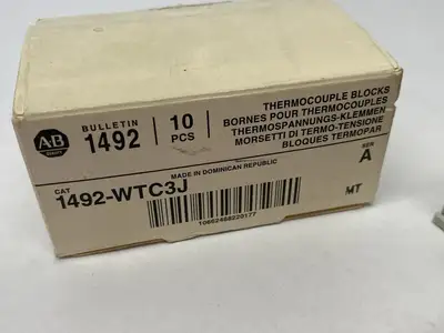 1492-WTC3J | Allen Bradley  Ser. A Thermocouple Blocks PKG OF 10 - New – Open box