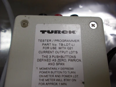 USED TURCK TB-LDT -LI FOR Q21 PROGRAMMING TEST BOX