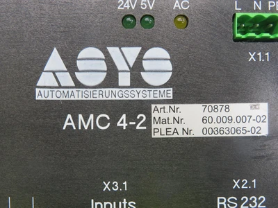 Used ASYS _UNKNOWN_ Motor Controllers | OCO Industrial #1661443