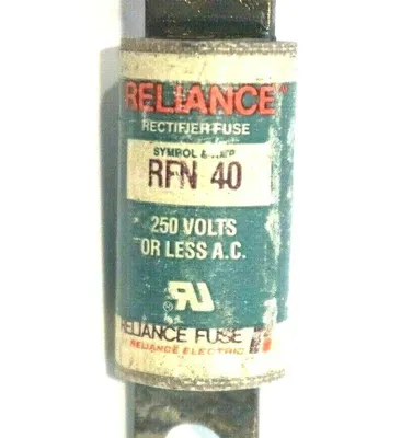 5 NEW RELIANCE RFN-40 FUSES RFN40