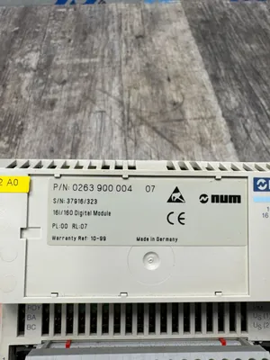 Used NUM 0263900004 07 Misc Electrical & Power Parts South Carolina US | ESS Industrial Equipment Sales #1403346