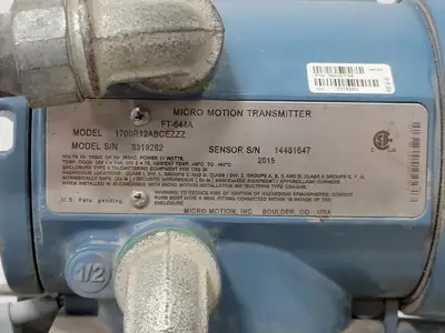 USED MICRO MOTION INC 1700R12ABCEZZZ