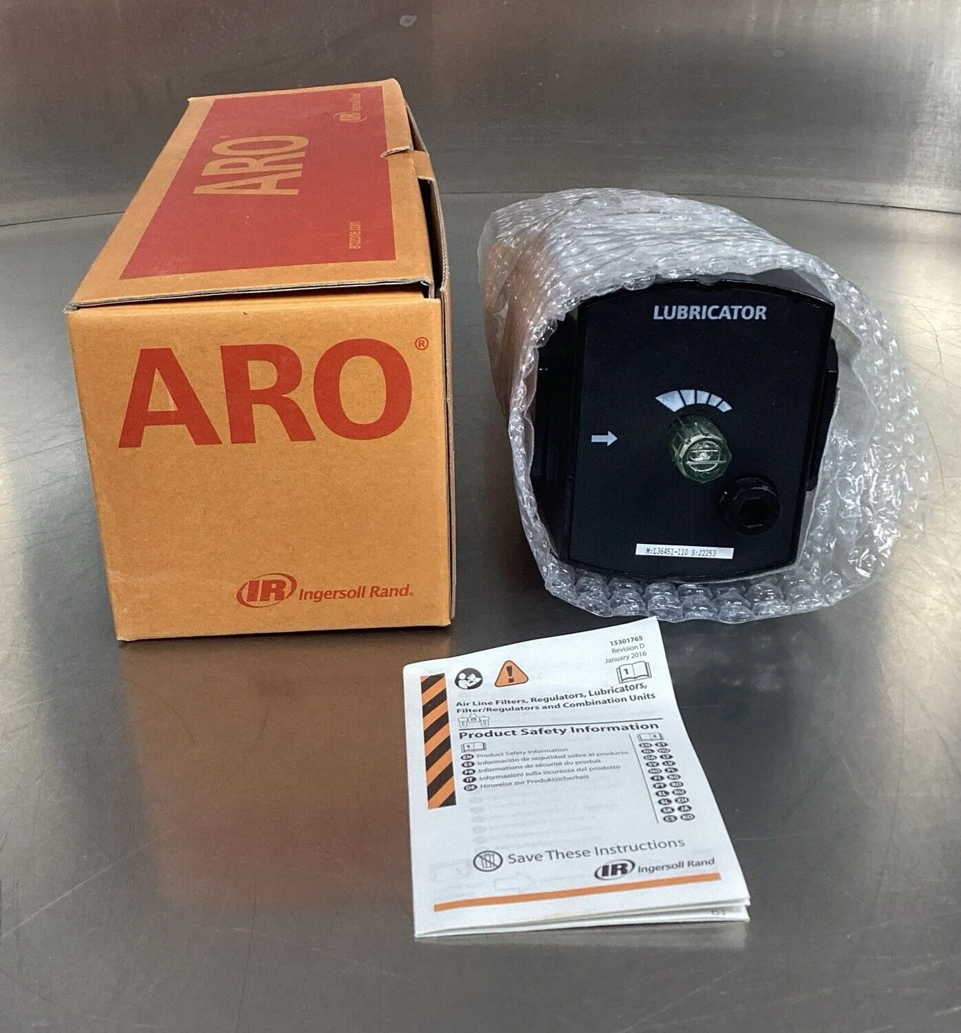 ARO L36451-110 Pneumatic Lubricator 3/4in Npt 6B