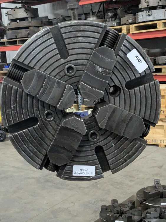 Used UNION 15" 4 JAW FLAT-BACK MOUNT Chucks Texas US | N & R Machine Sales #1425729