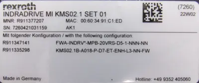NEW REXROTH R911335298 INDRADRIVE KMS02.1B-A018-P-D7-ET-ENH-L3-NN-FW